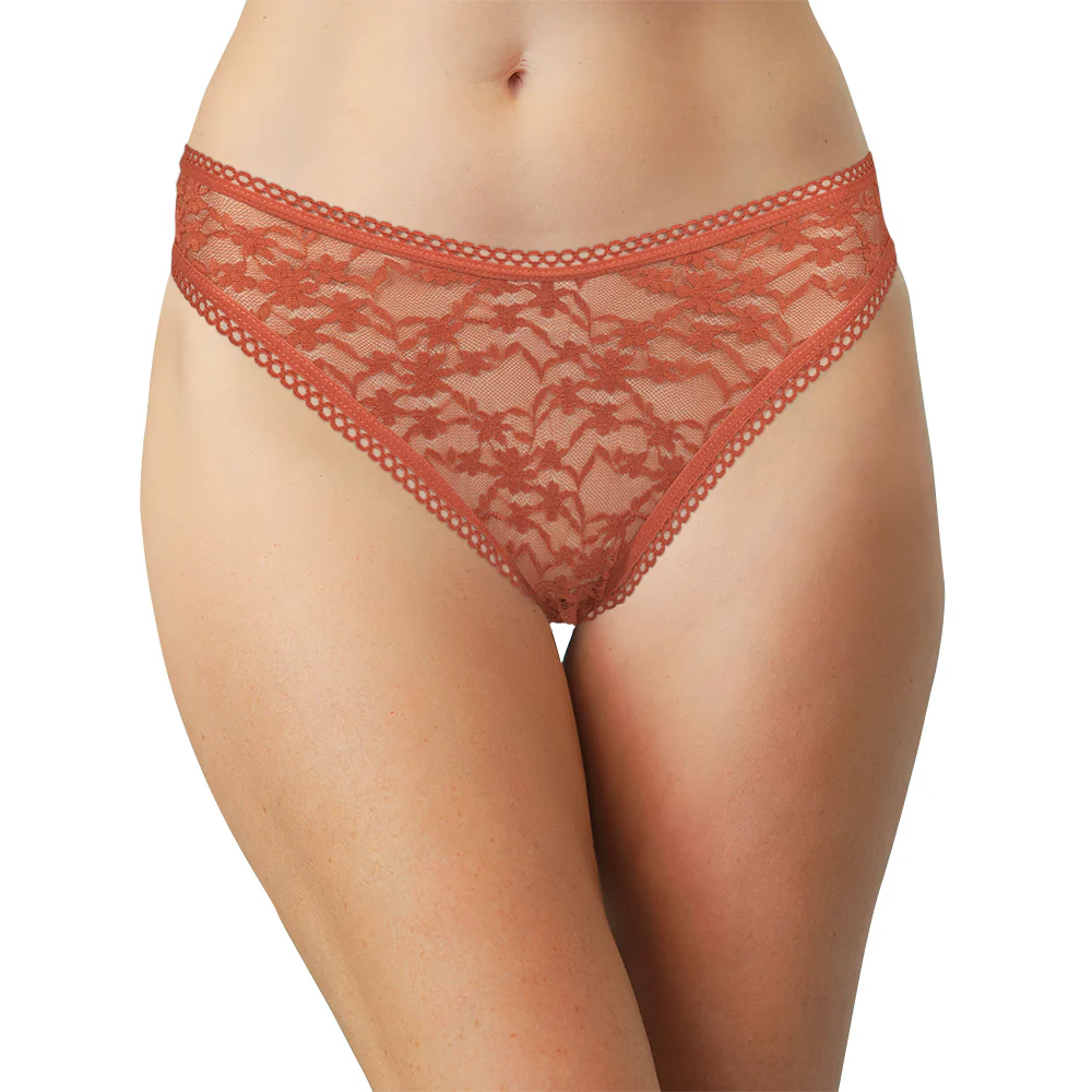 High Leg Daisy Lace Cheeky with Picot Trim - Image 6