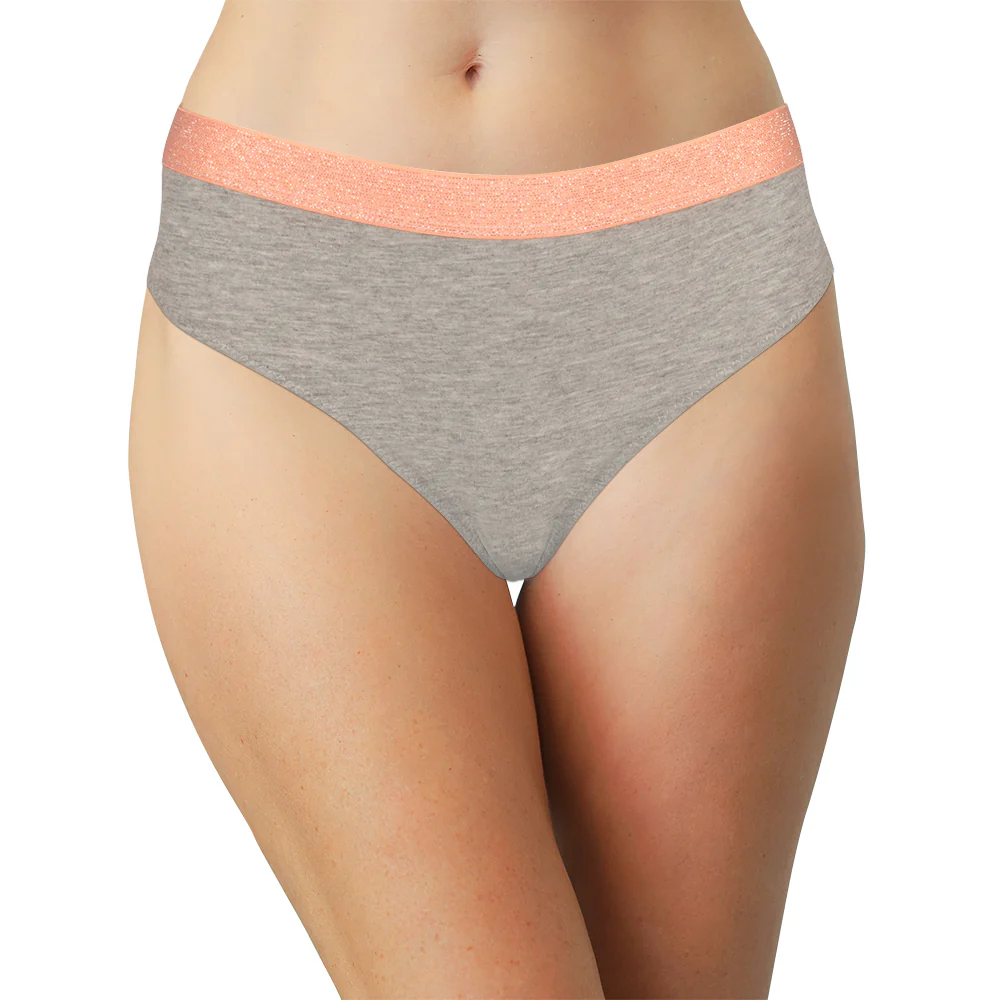 High Waist Cotton Cheeky with Shimmer Elastic - Image 3