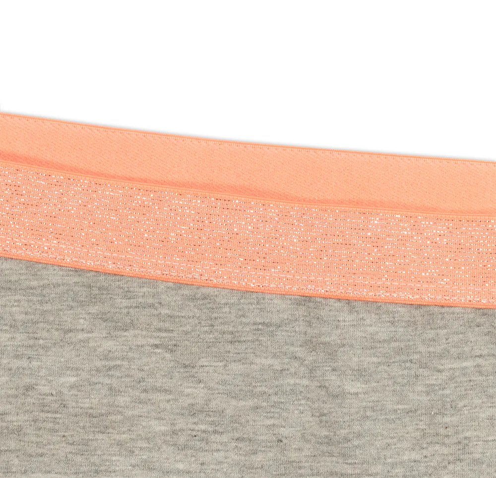 High Waist Cotton Thong with Shimmer Elastic - Image 5