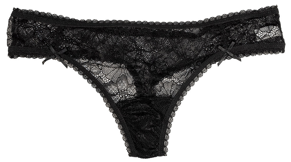 Lace Thong with Bows - Image 5