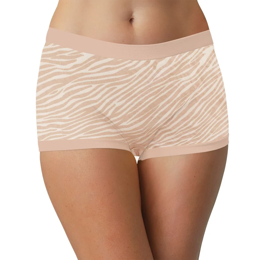 Zebra Print Seamless Tag Free Boyshort - Image 4