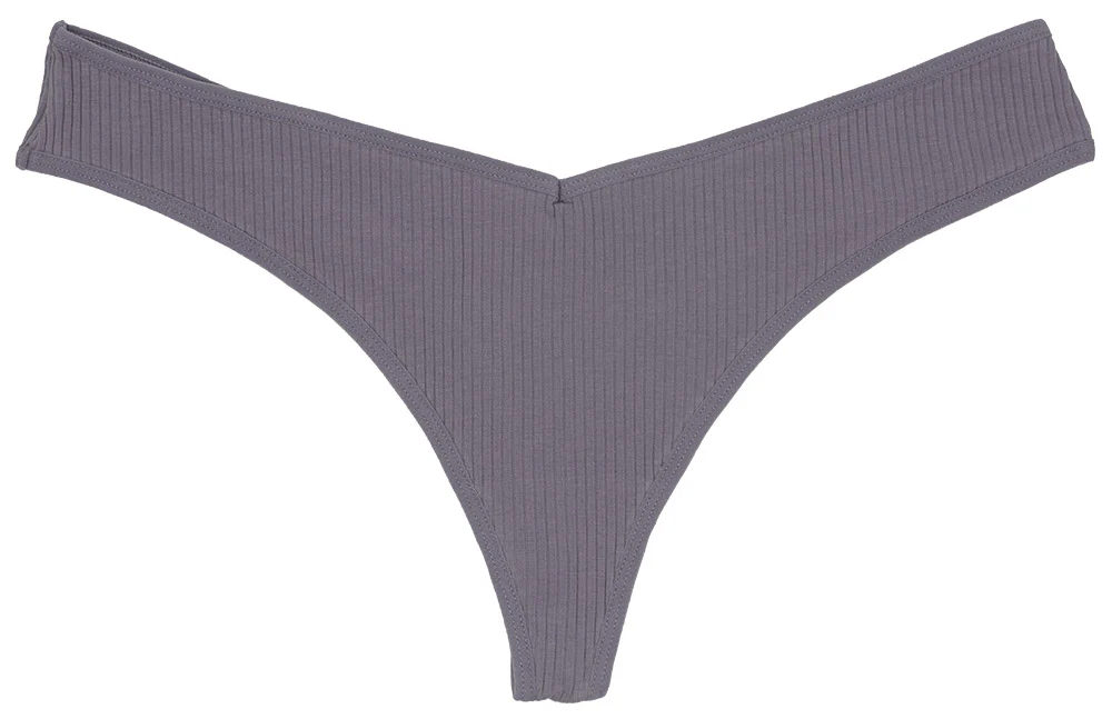 Cotton Rib Thong - Image 11