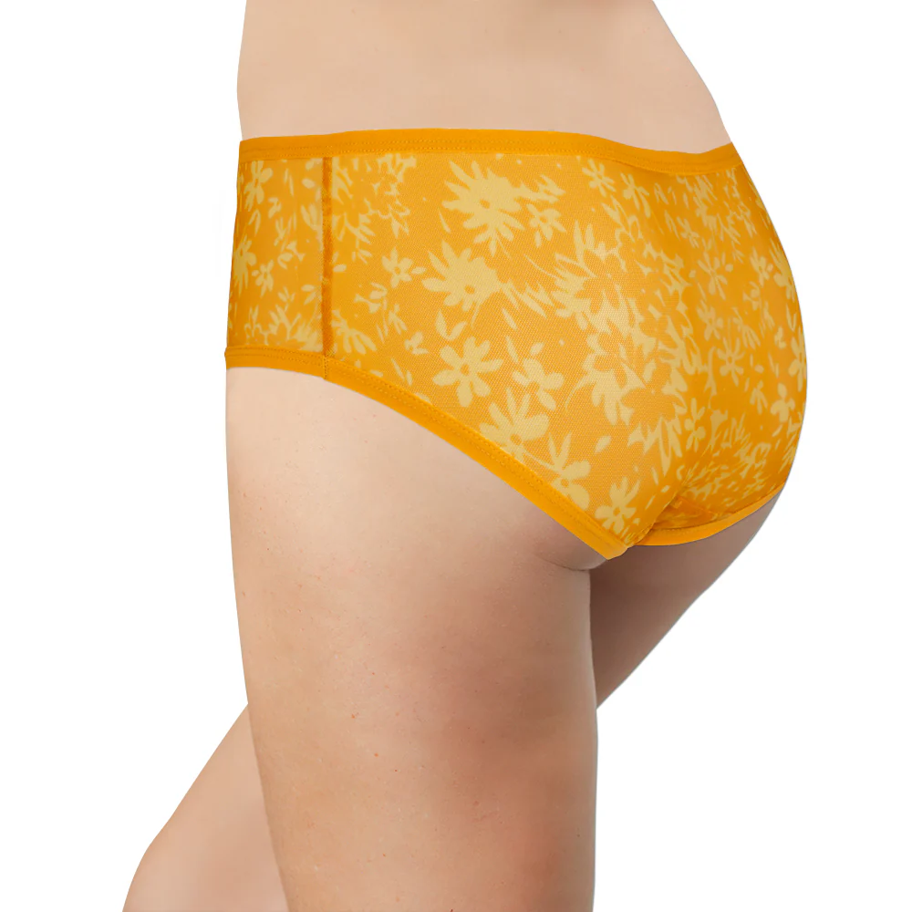 Cheerful Poppy Mesh Hipster – Stay-Put & XS–2X - Image 4