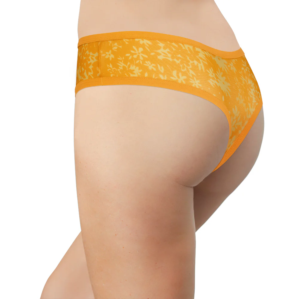 Sunny Poppy Mesh Thong – Lightweight & XS–2X - Image 4
