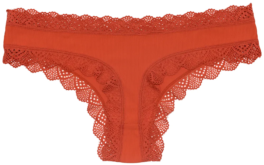 Pretty Red Lace-Trim Thong – Silky & Flattering S–XL - Image 3