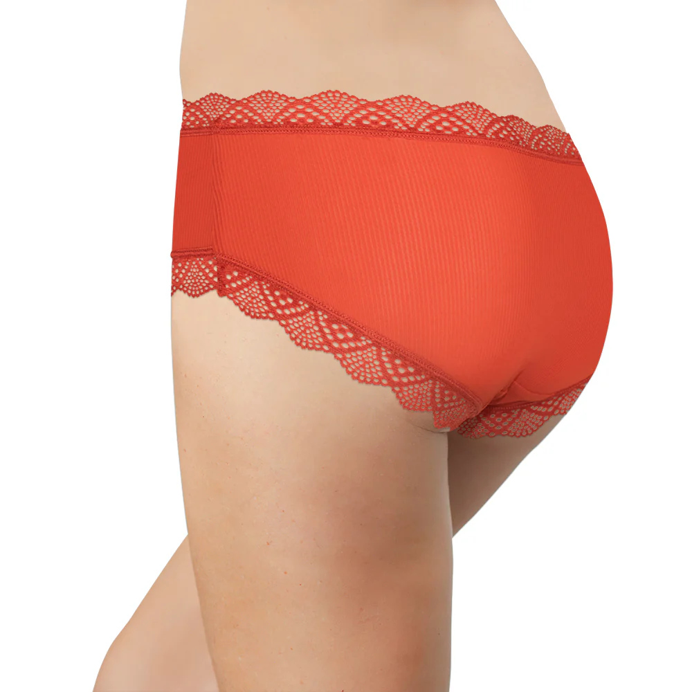 Pretty Red Lace-Trim Hipster – Silky & Flattering S–XL - Image 3