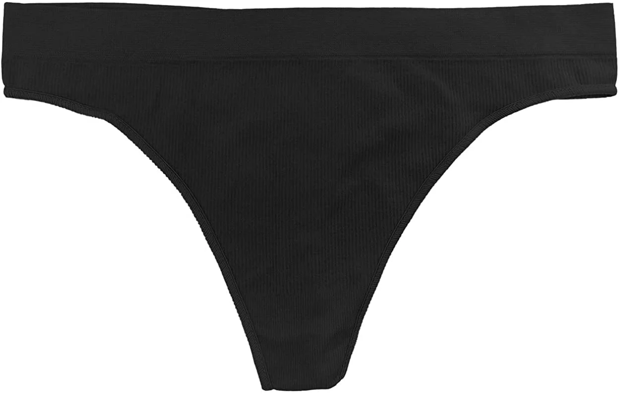 Seamless Ribbed Tag Free Thong - Buy More Save More - Image 12