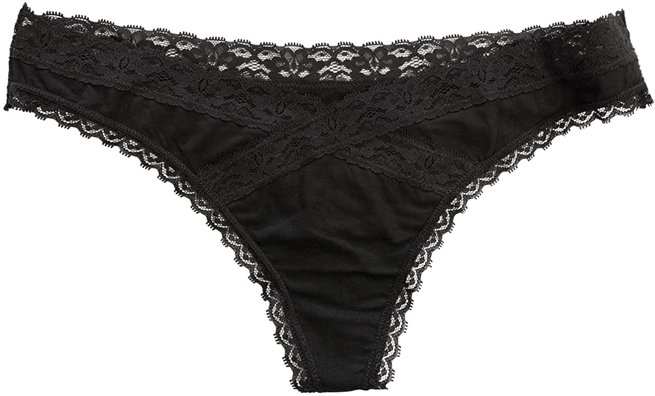 V-Front Modal Thong with Lace 3 Pack - Image 8