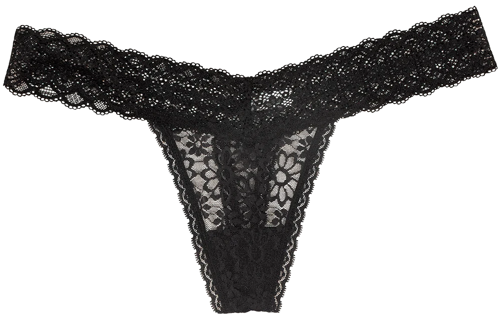V-Front Lace Thong - Image 3