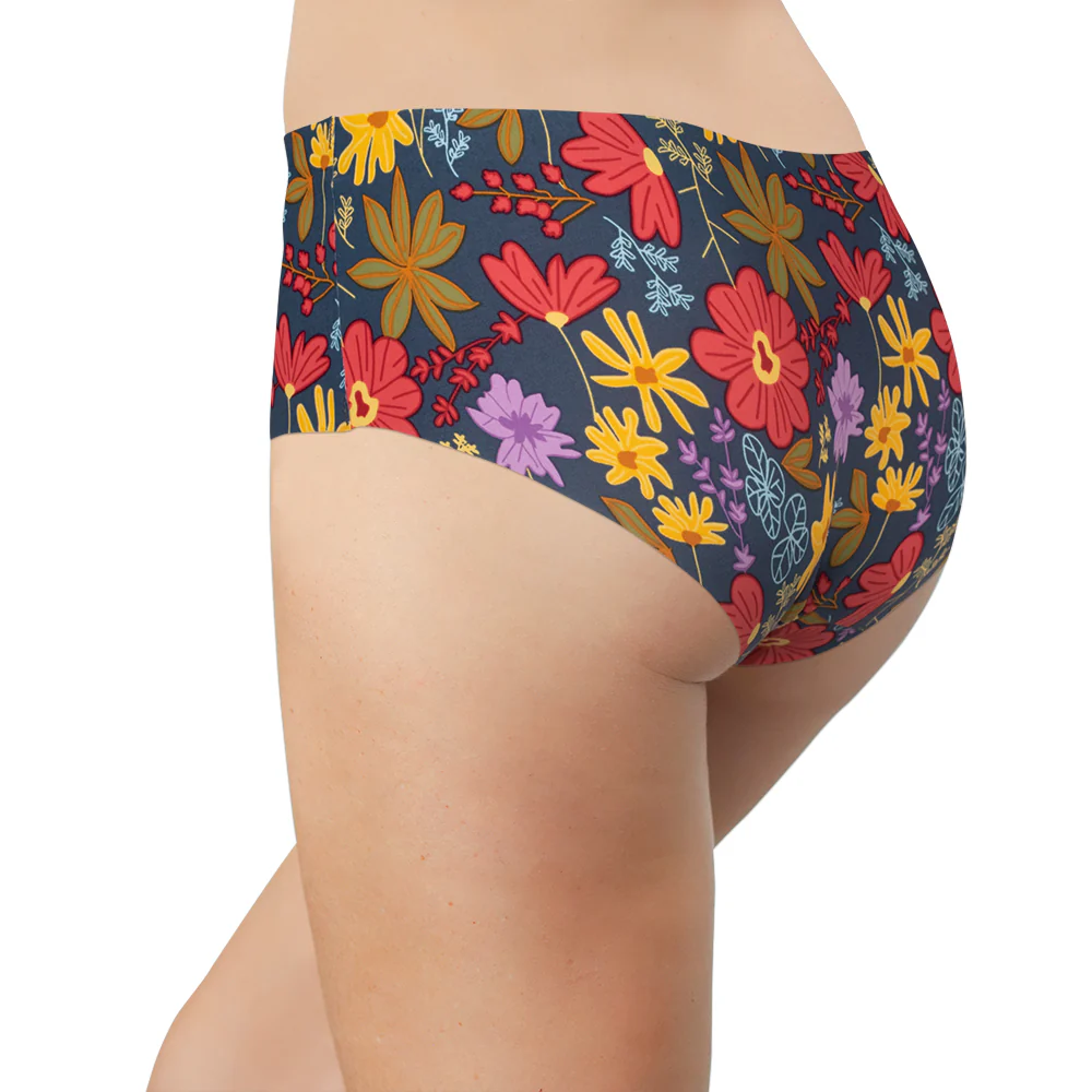 Vibrant Garden No Show Laser Cut Hipster - Image 3