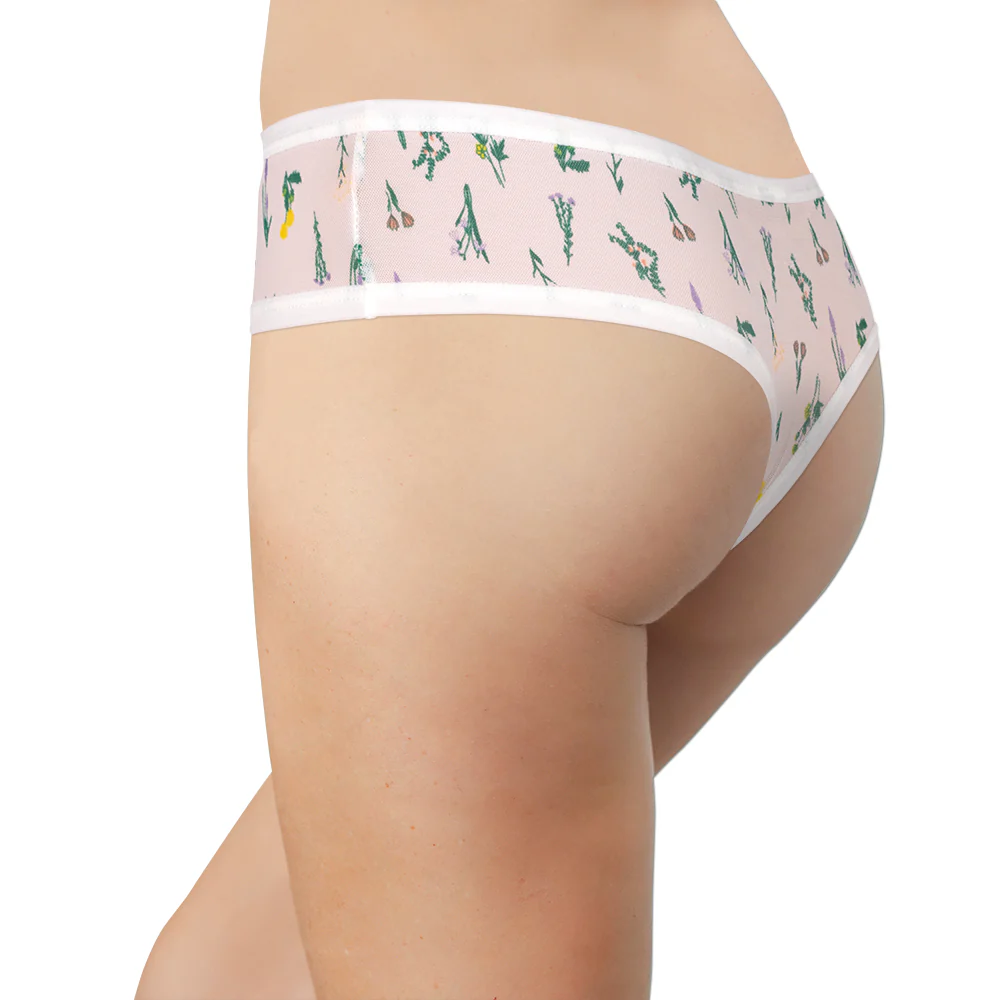 Sweet & Comfy White Mesh Thong - Image 4